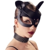 Bad Kitty Cat Mask Black With Rhinestones