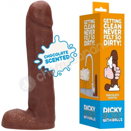 S-Line Dicky Soap With Balls Chocolate Scented Novelty Hand Soap S-Line Dicky Soap With Balls Chocolate Scented Novelty Hand Soap