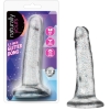 Naturally Yours Clear Glitter Dildo With Suction Cup Base