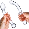 Glas G-spot Pleasure Glass Clear Dildo 2 Piece Set