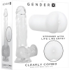 Gender X Clearly Combo Clear Dildo & Stroker Set