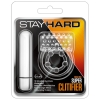 Stay Hard Vibrating Super Clitifier Clear 3 in 1 Cockring