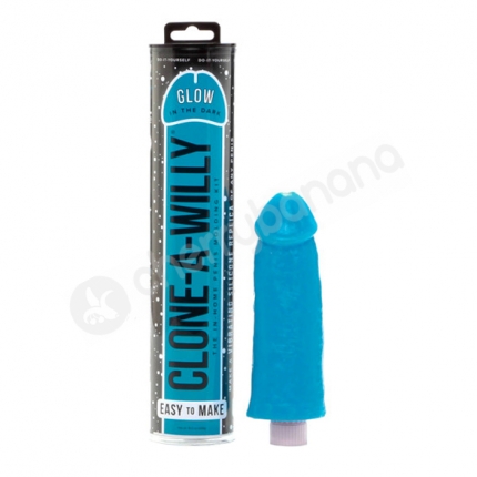 Clone-A-Willy Glow In The Dark Vibrator Moulding Kit Blue