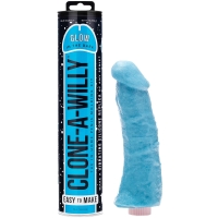 Clone-A-Willy Glow In The Dark Vibrator Moulding Kit Blue