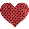 Cherry Banana My Heart Shines For You Red Sequin Nipple Pasties 2 Pack