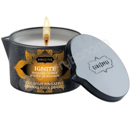 Kama Sutra Ignite Massage Oil Candle Coconut Pineapple