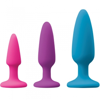 Colours Pleasures Anal Trainer Butt Plug 3 Piece Kit