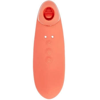 Nu Sensuelle Trinitii Coral Flickering Tongue Clit Vibrator With Suction