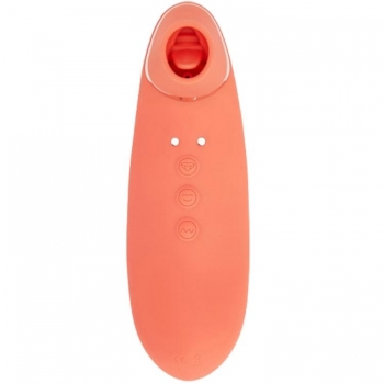 Nu Sensuelle Trinitii Coral Flickering Tongue Clit Vibrator With Suction