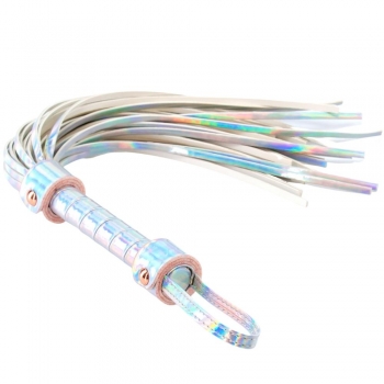 Cosmo Bondage Holographic Rainbow Flogger