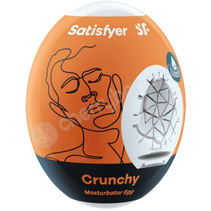 Satisfyer Crunchy Penis Masturbator Single Egg Satisfyer Crunchy Penis Masturbator Single Egg