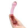 Crystal Pleasures Glass Pink Double Lover Dildo