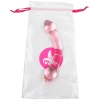 Crystal Pleasures Glass Pink Double Lover Dildo