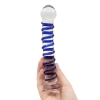 Crystal Pleasures Glass Mystic Rain Swirled Dildo