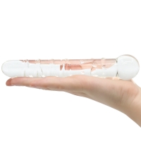 Crystal Pleasures Glass Spiral Sensations Double Dildo