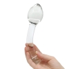 Crystal Pleasures Glass Smooth Slider Double Dildo Plug