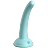 Dillio Platinum Curious Five 5" Teal Silicone Dildo With Suction Cup Body Dock Compatible Base