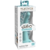 Dillio Platinum Curious Five 5" Teal Silicone Dildo With Suction Cup Body Dock Compatible Base