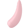 Satisfyer Curvy 2+ Pink App Controlled Vibrating Clitoral Stimulator