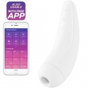 Satisfyer Curvy 2+ White App Controlled Vibrating Clitoral Stimulator