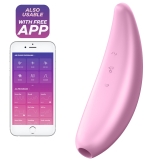 Satisfyer Curvy 3+ Pink App Controlled Vibrating Clitoral Stimulator