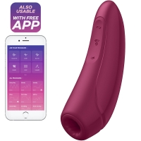 Satisfyer Curvy 1+ Burgundy App Controlled Vibrating Clitoral Stimulator