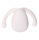 Dame Eva II White Silicone Hands-Free Clitoral Vibrator