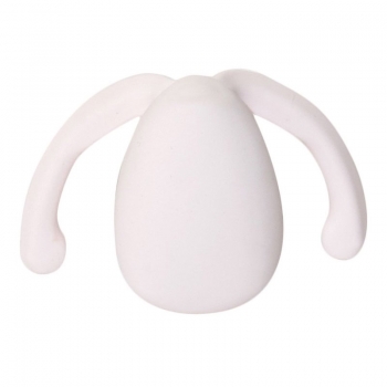 Dame Eva II White Silicone Hands-Free Clitoral Vibrator