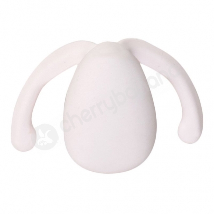 Dame Eva II White Silicone Hands-Free Clitoral Vibrator