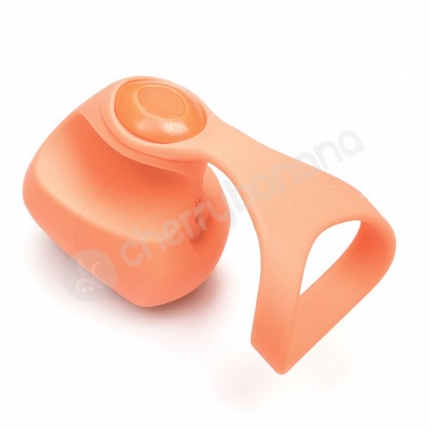 Dame Fin Orange Finger Vibrator