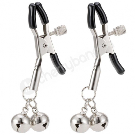 Cherry Banana Dare Nipple Clamps with Bell Cherry Banana Dare Nipple Clamps with Bell