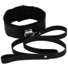 Cherry Banana Dare Black Faux Leather Bondage Collar