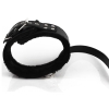 Cherry Banana Dare Black Faux Leather Bondage Collar