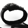 Cherry Banana Dare Black Faux Leather Bondage Collar