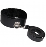 Cherry Banana Dare Black Faux Leather Bondage Collar