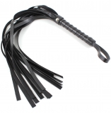 Cherry Banana Dare Black Faux Leather Flogger