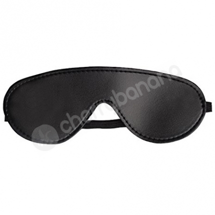 Cherry Banana Dare Black Faux Leather Eye Mask