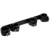 Strict Deluxe Rigid Black Cushioned Wrist & Ankles Spreader Bar