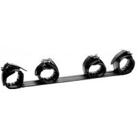 Strict Deluxe Rigid Black Cushioned Wrist & Ankles Spreader Bar