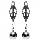 Master Series Deviant Monarch Weighted Metal Nipple Clamps