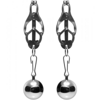 Master Series Deviant Monarch Weighted Metal Nipple Clamps