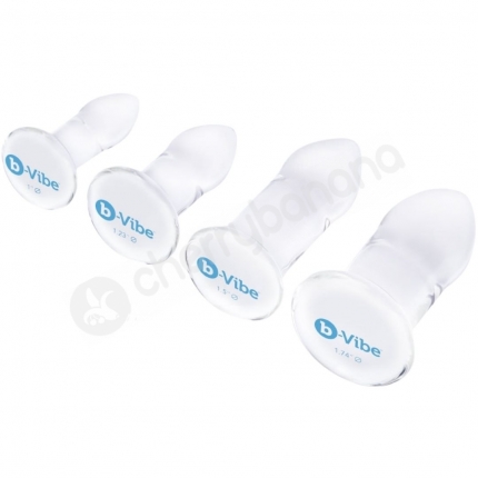 B-Vibe Glass Anal Dilators 4 Piece Set