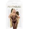 Penthouse Lingerie Black Dirty Mind Bodystocking With Open Crotch