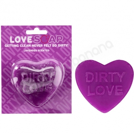 S-Line Lavender Scented Heart Soap "Dirty Love" 