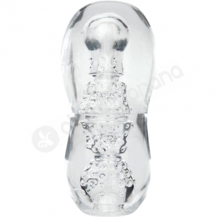 Zolo Gripz Dotted Squeezable Clear Flexible & Stretchy Stroker