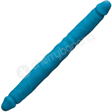 Colours Blue 12" Double Pleasures Silicone Double Dong Colours Blue 12" Double Pleasures Silicone Double Dong