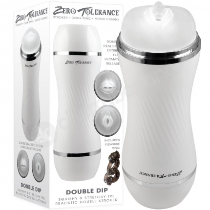 Zero Tolerance Double Dip Mouth & Vagina Entries Stroker Zero Tolerance Double Dip Mouth & Vagina Entries Stroker