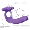 Fantasy C-ringz Purple Silicone Double Penetrator Rabbit Cockring