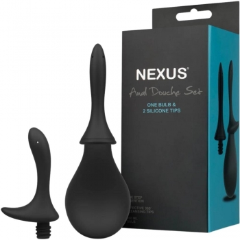 Nexus Anal Douche Black 3 Piece Set