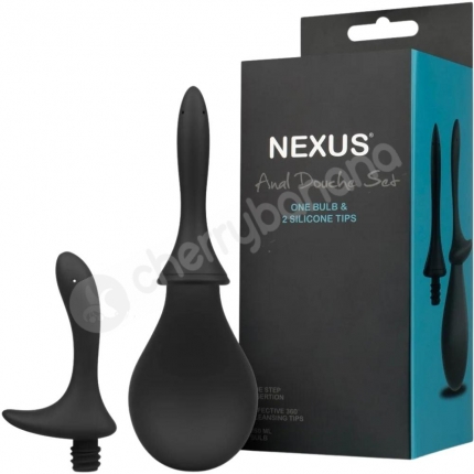 Nexus Anal Douche Black 3 Piece Set